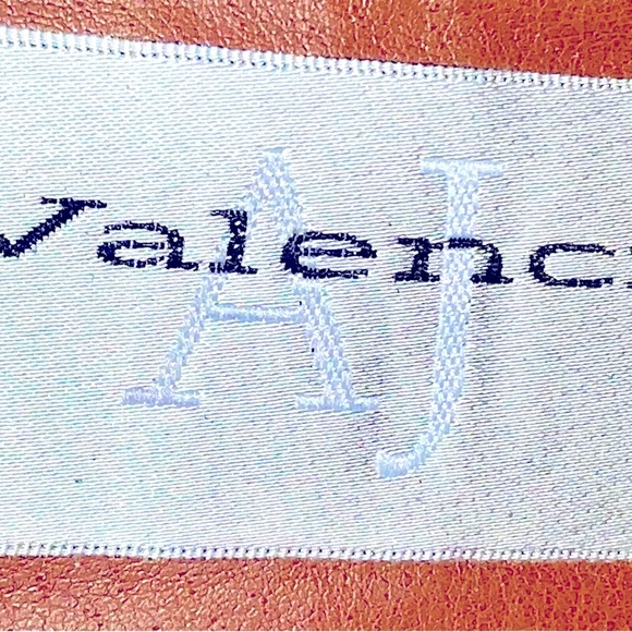 A J Valenci Lace Up Heels Open Toe Cow Print Leather Upper 7.5 Like New - Picture 5 of 5